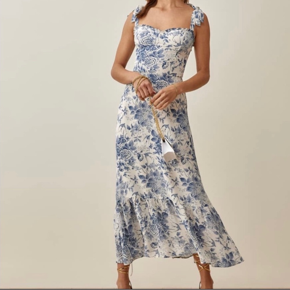 Reformation Nikita Dress in Pompadour